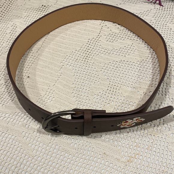 💖Floral Embroidered Brown Belt - Picture 4 of 6